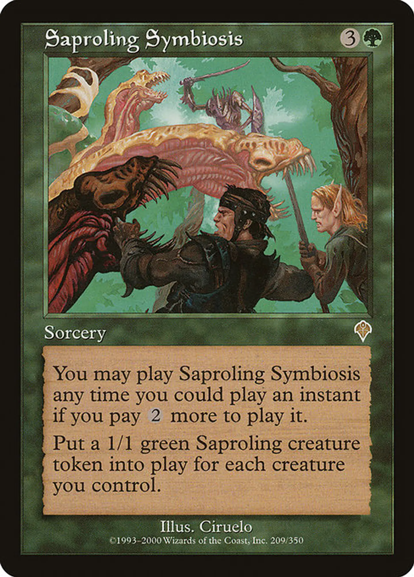 Carta Magic - Saproling Symbiosis - Idioma: Ingles - Edicion: Invasion 1