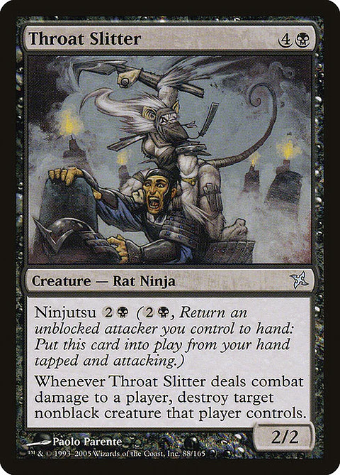 Carta Magic - Throat Slitter - Idioma: Español - Edicion: Betrayers of Kamigawa