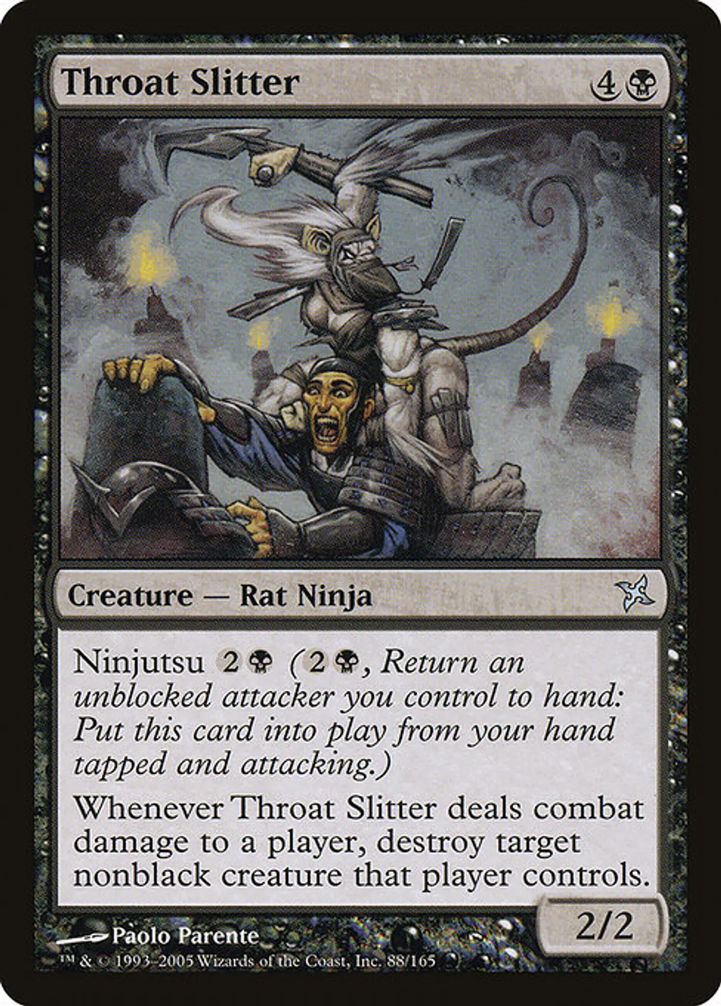 Carta Magic - Throat Slitter - Idioma: Español - Edicion: Betrayers of Kamigawa 1