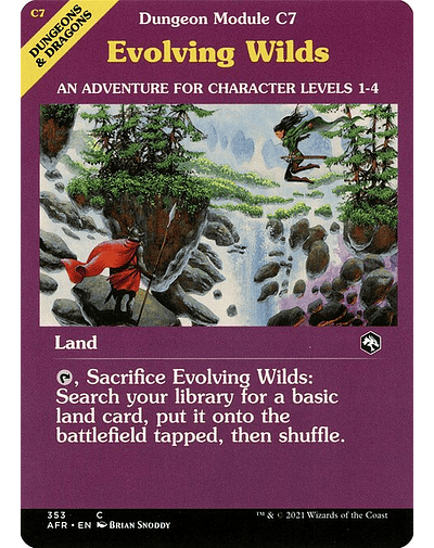 Carta Magic - FOIL Evolving Wilds - Idioma: Ingles - Edicion: Adventures in the Forgotten Realms