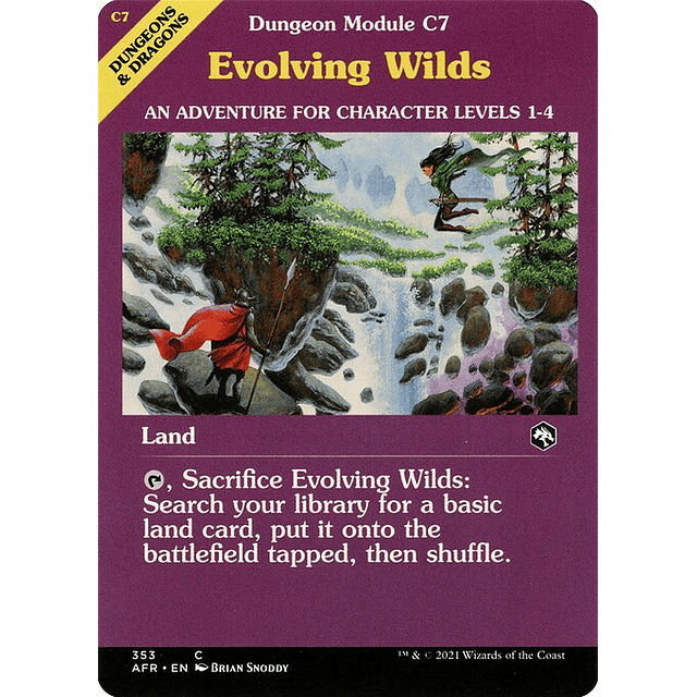 Carta Magic - FOIL Evolving Wilds - Idioma: Ingles - Edicion: Adventures in the Forgotten Realms