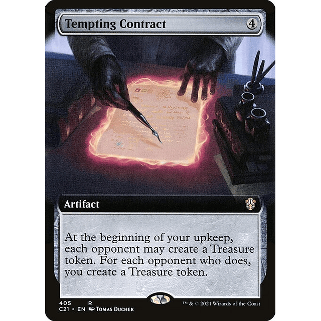 Carta Magic - Tempting Contract - Idioma: Ingles - Edicion: Commander 2021