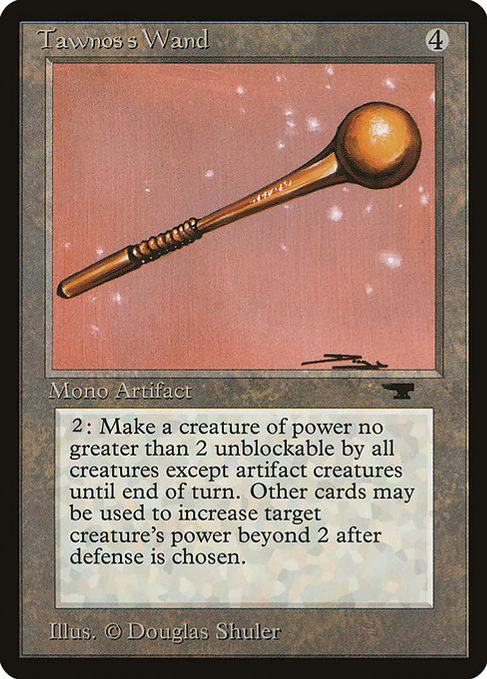 Carta Magic - Tawnos's Wand - Idioma: Ingles - Edicion: Antiquities 1