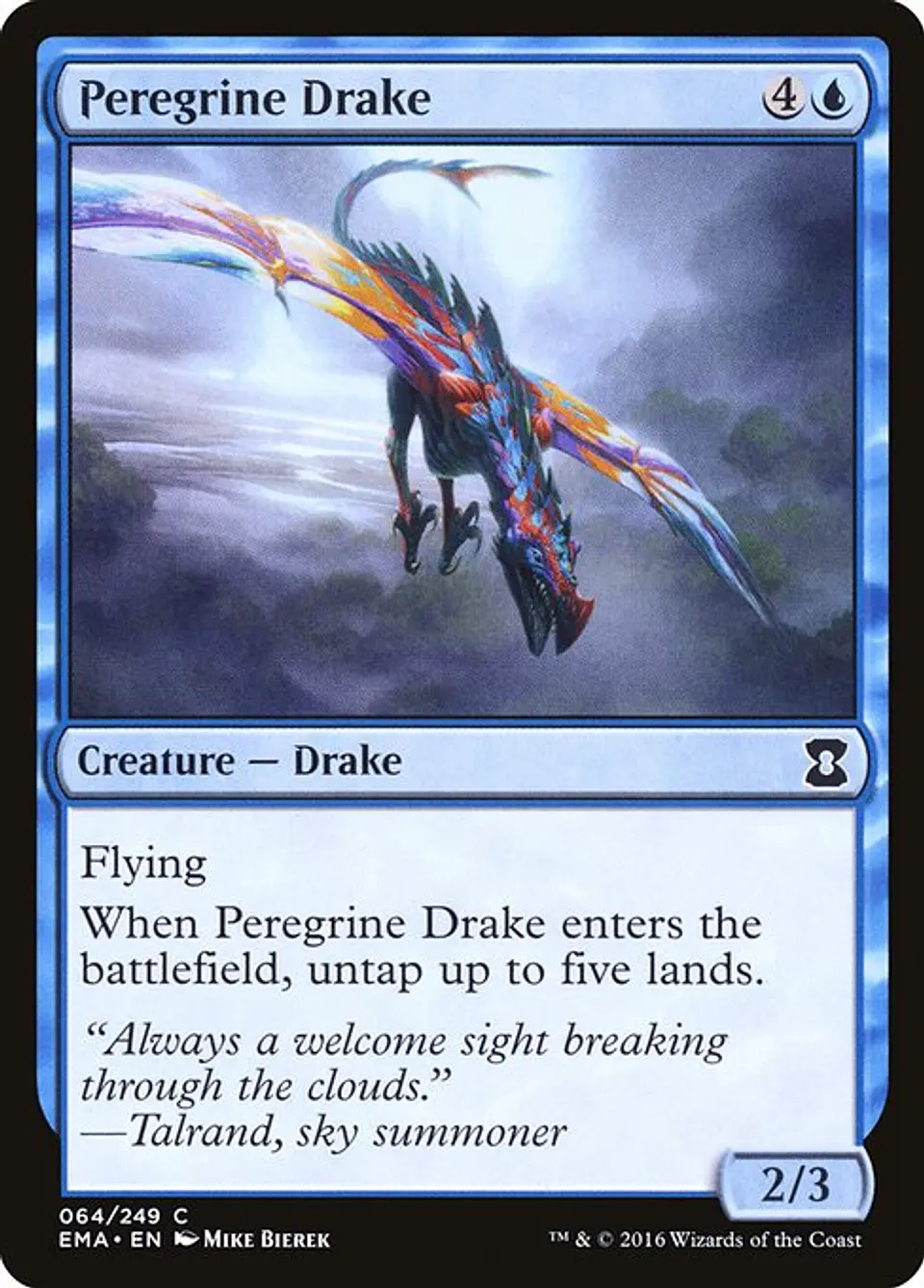 Carta Magic - Peregrine Drake - Idioma: Ingles - Edicion: Eternal Masters 1