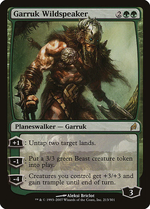 Carta Magic - Garruk Wildspeaker - Idioma: Español - Edicion: Lorwyn