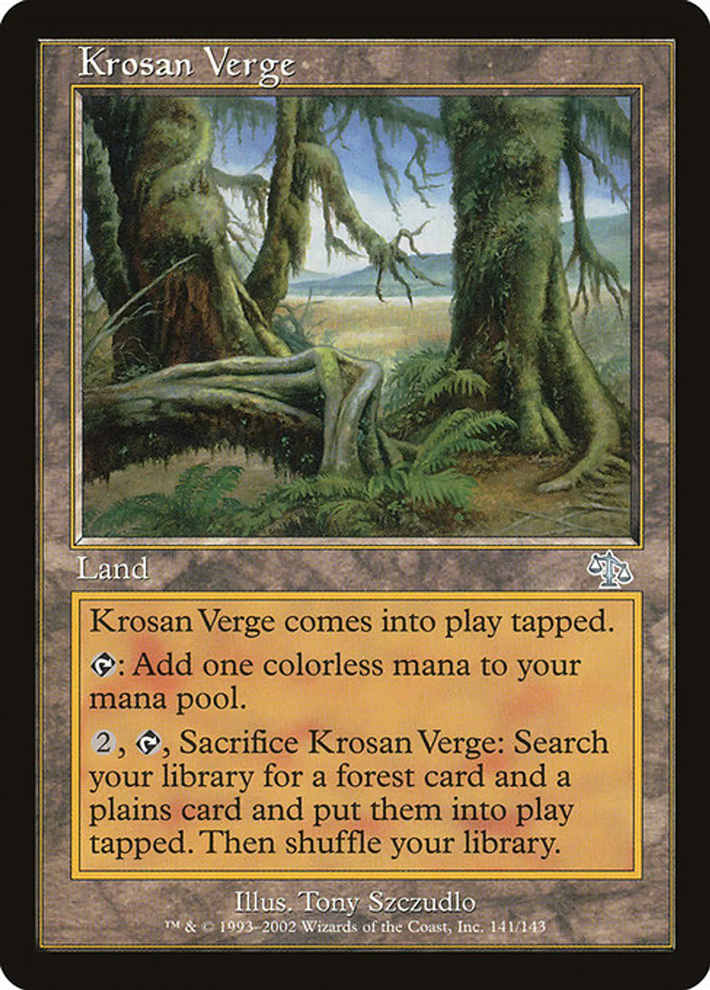 Carta Magic - FOIL Krosan Verge - Idioma: Español - Edicion: Judgment 1