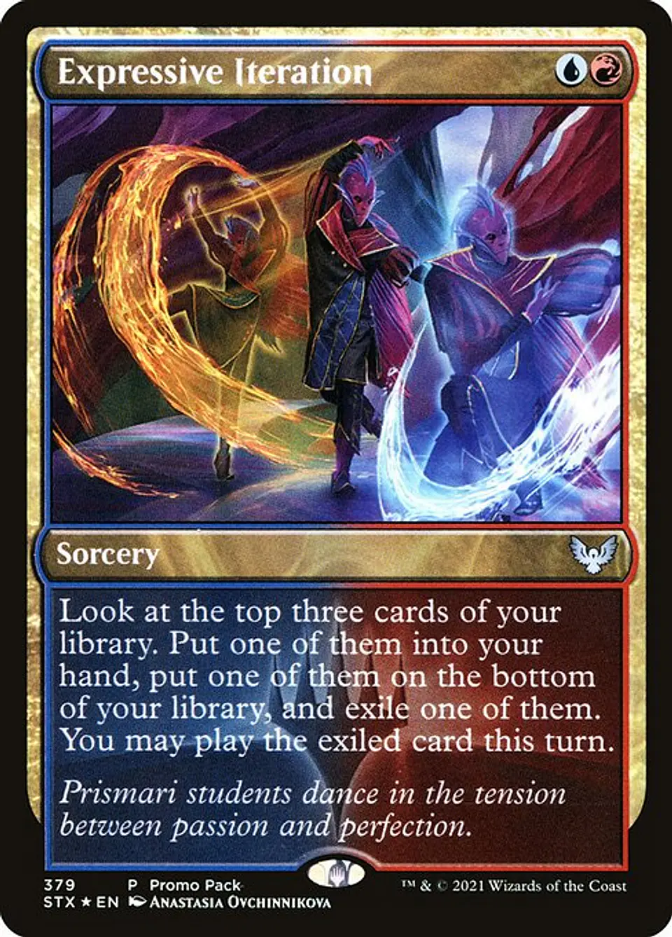 Carta Magic - Expressive Iteration - Idioma: Español - Edicion: Strixhaven: School of Mages 1