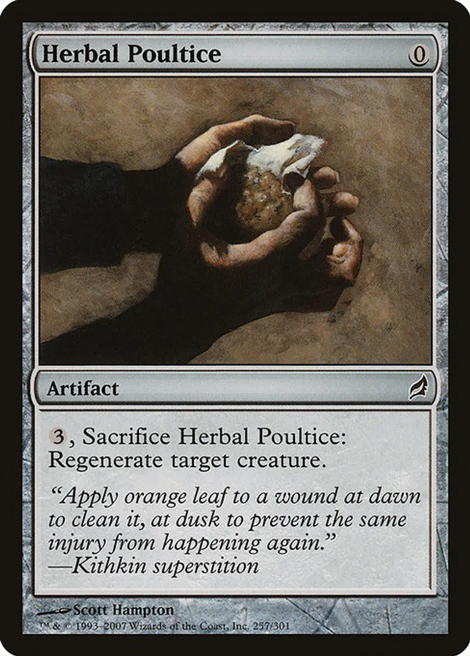 Carta Magic - Herbal Poultice - Idioma: Español - Edicion: Lorwyn 1