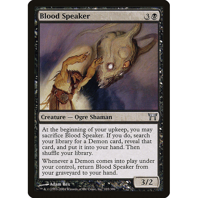 Carta Magic - Blood Speaker - Idioma: Ingles - Edicion: Champions of Kamigawa