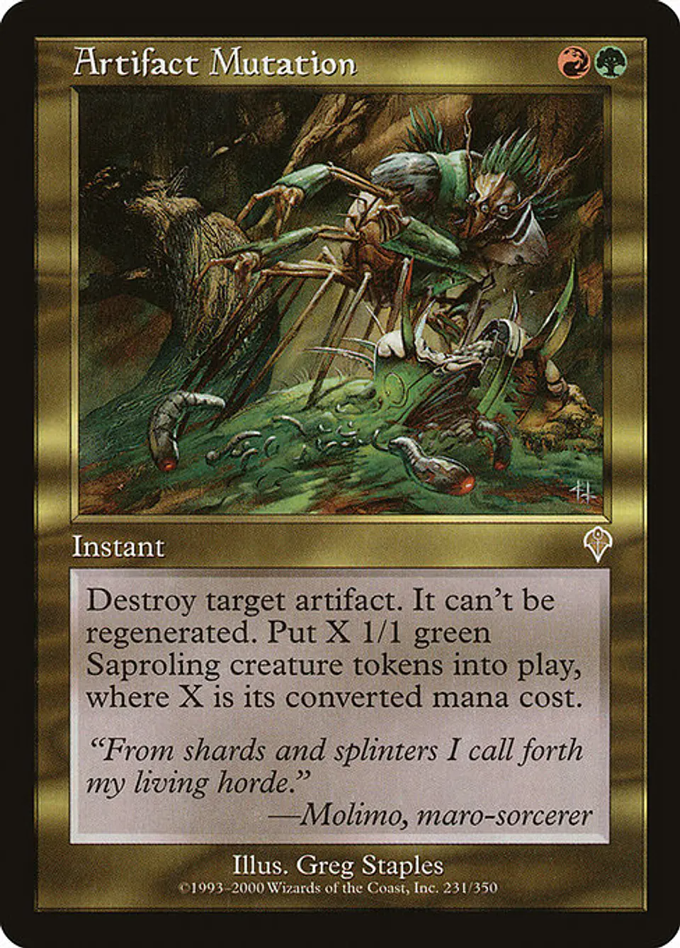 Carta Magic - Artifact Mutation - Idioma: Ingles - Edicion: Invasion 1