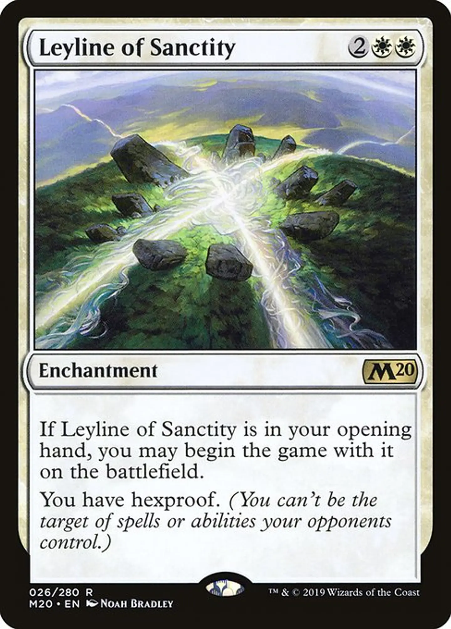 Carta Magic - Leyline of Sanctity - Idioma: Ingles - Edicion: Core Set 2020 1