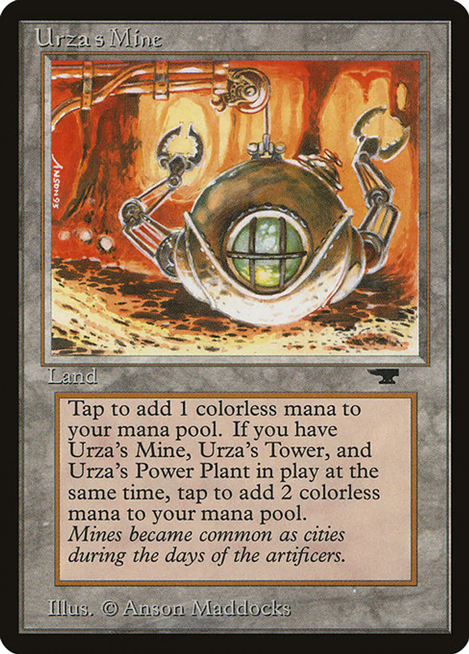 Carta Magic - Urza's Mine - Idioma: Ingles - Edicion: Antiquities 1