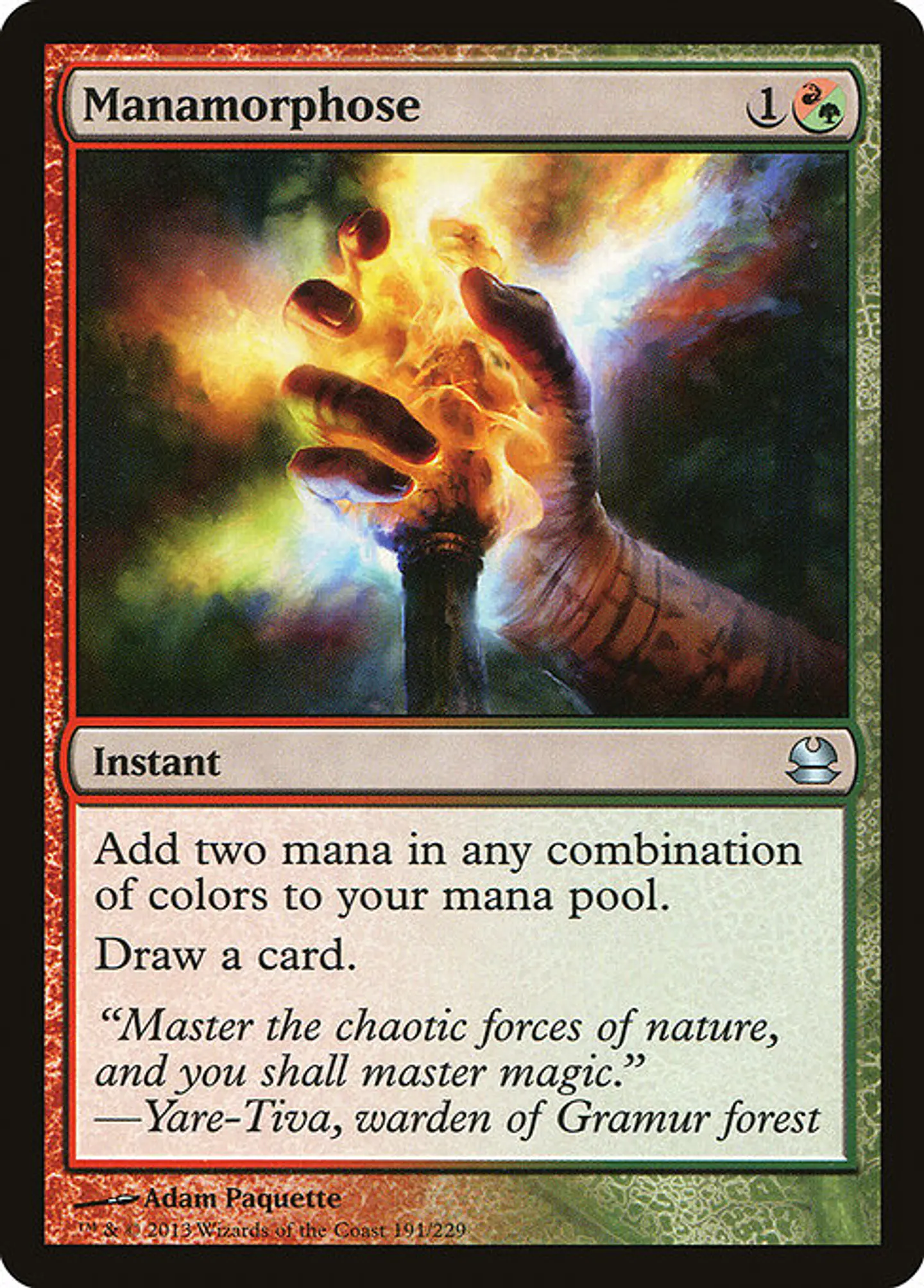 Carta Magic - Manamorphose - Idioma: Ingles - Edicion: Modern Masters 1