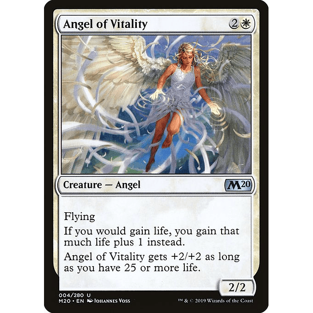 Carta Magic - Angel of Vitality - Idioma: Ingles - Edicion: Core Set 2020