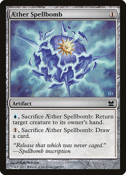 Carta Magic - FOIL Aether Spellbomb - Idioma: Ingles - Edicion: Modern Masters