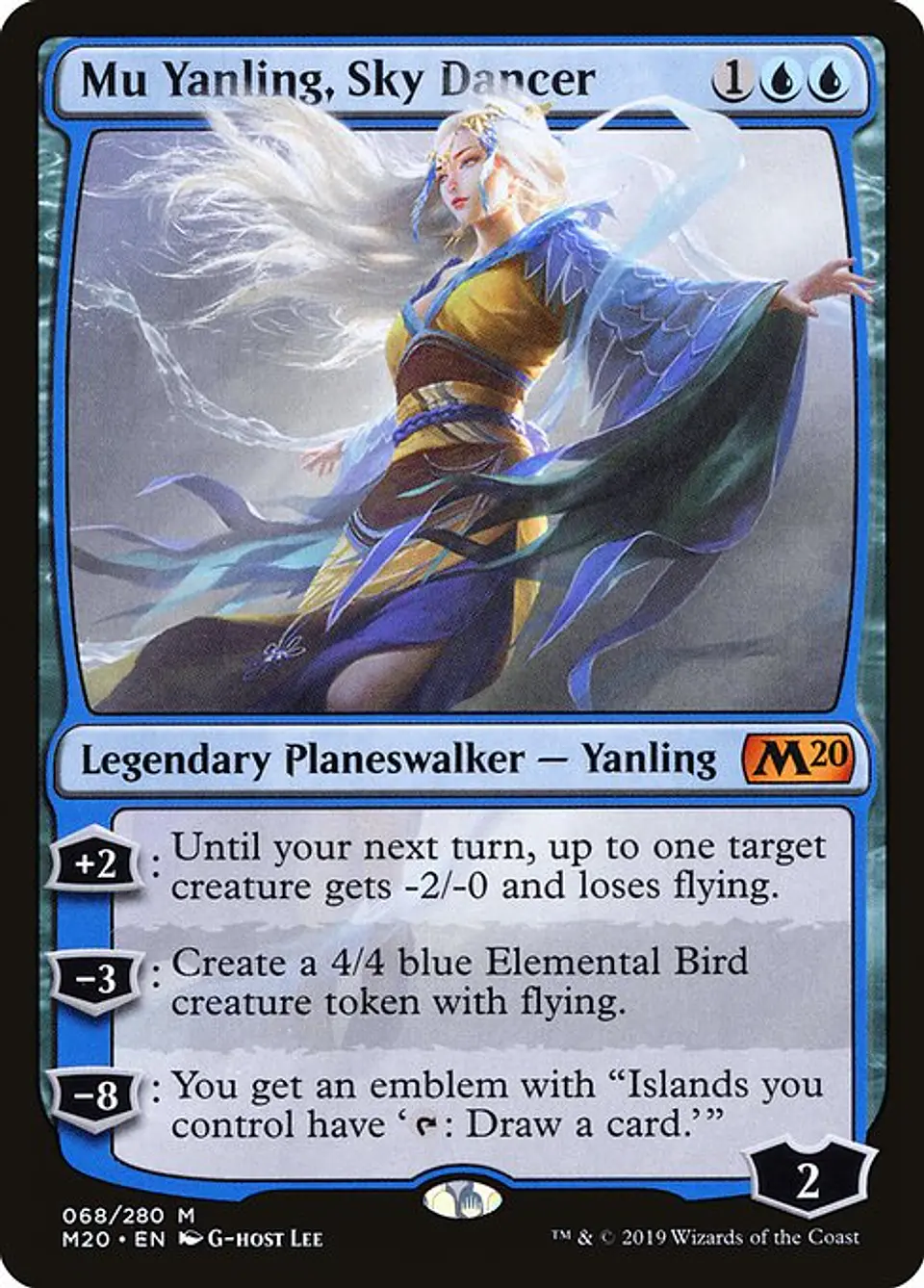 Carta Magic - FOIL Mu Yanling, Sky Dancer - Idioma: Ingles - Edicion: Core Set 2020 1