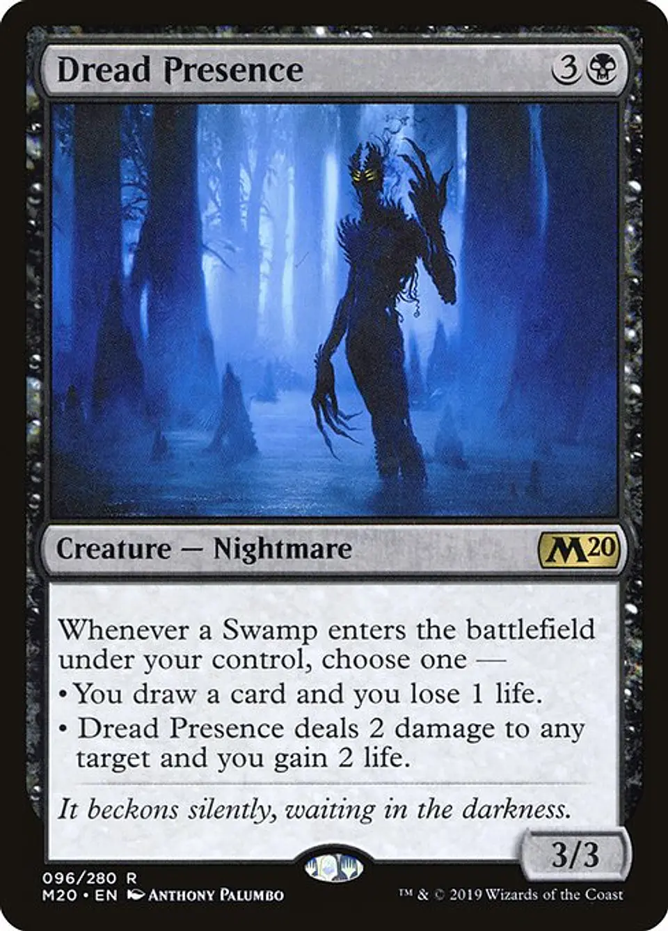 Carta Magic - Dread Presence - Idioma: Ingles - Edicion: Core Set 2020 1