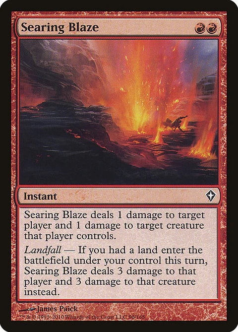 Carta Magic - Searing Blaze - Idioma: Español - Edicion: Worldwake