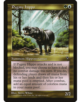 Carta Magic - Pygmy Hippo - Idioma: Ingles - Edicion: Visions