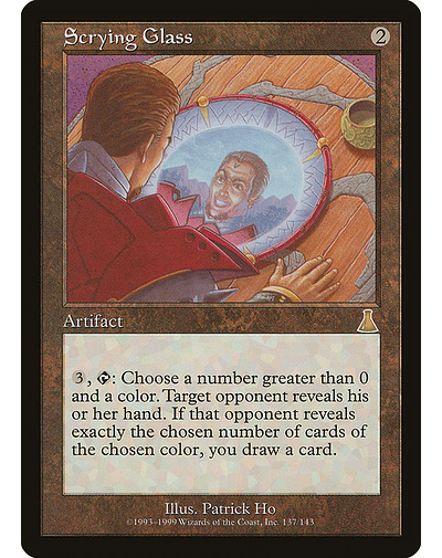 Carta Magic - Scrying Glass - Idioma: Español - Edicion: Urza's Destiny