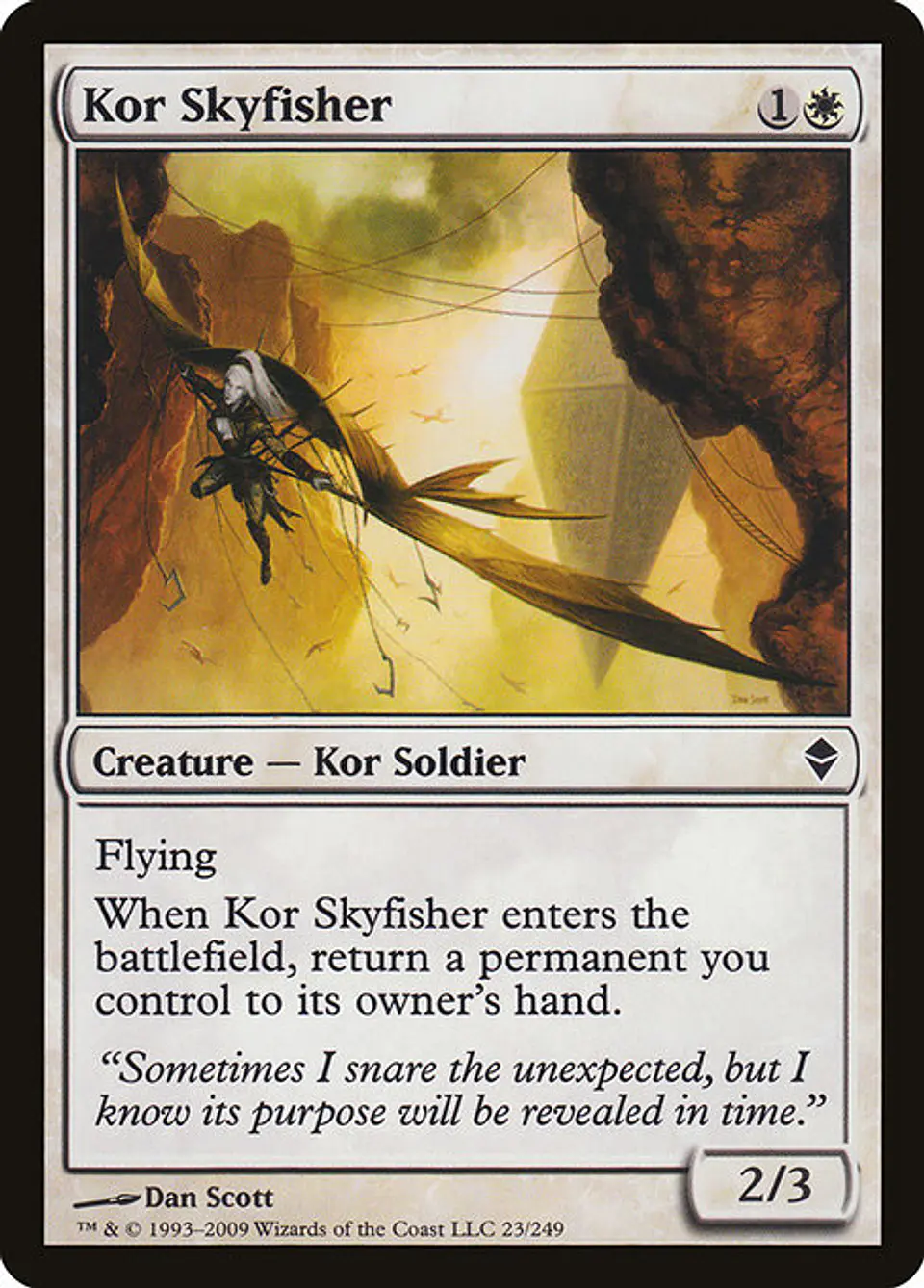 Carta Magic - FOIL Kor Skyfisher - Idioma: Ingles - Edicion: Zendikar 1