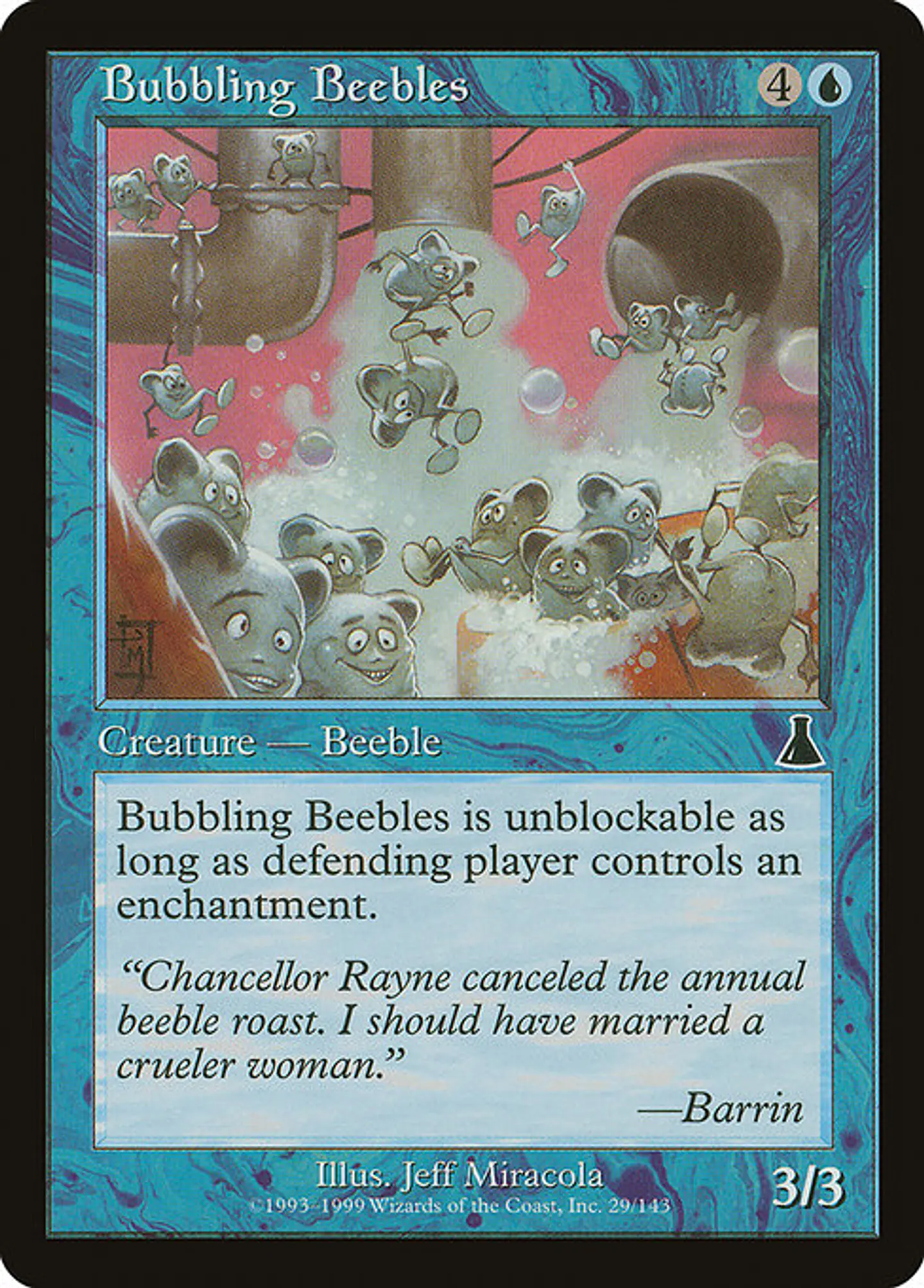 Carta Magic - FOIL Bubbling Beebles - Idioma: Ingles - Edicion: Urza's Destiny 1