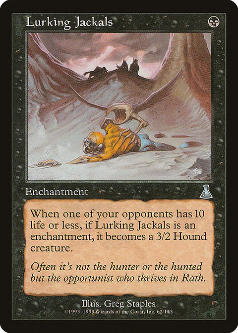 Carta Magic - FOIL Lurking Jackals - Idioma: Ingles - Edicion: Urza's Destiny