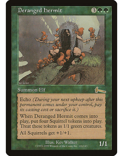 Carta Magic - Deranged Hermit - Idioma: Español - Edicion: Urza's Legacy