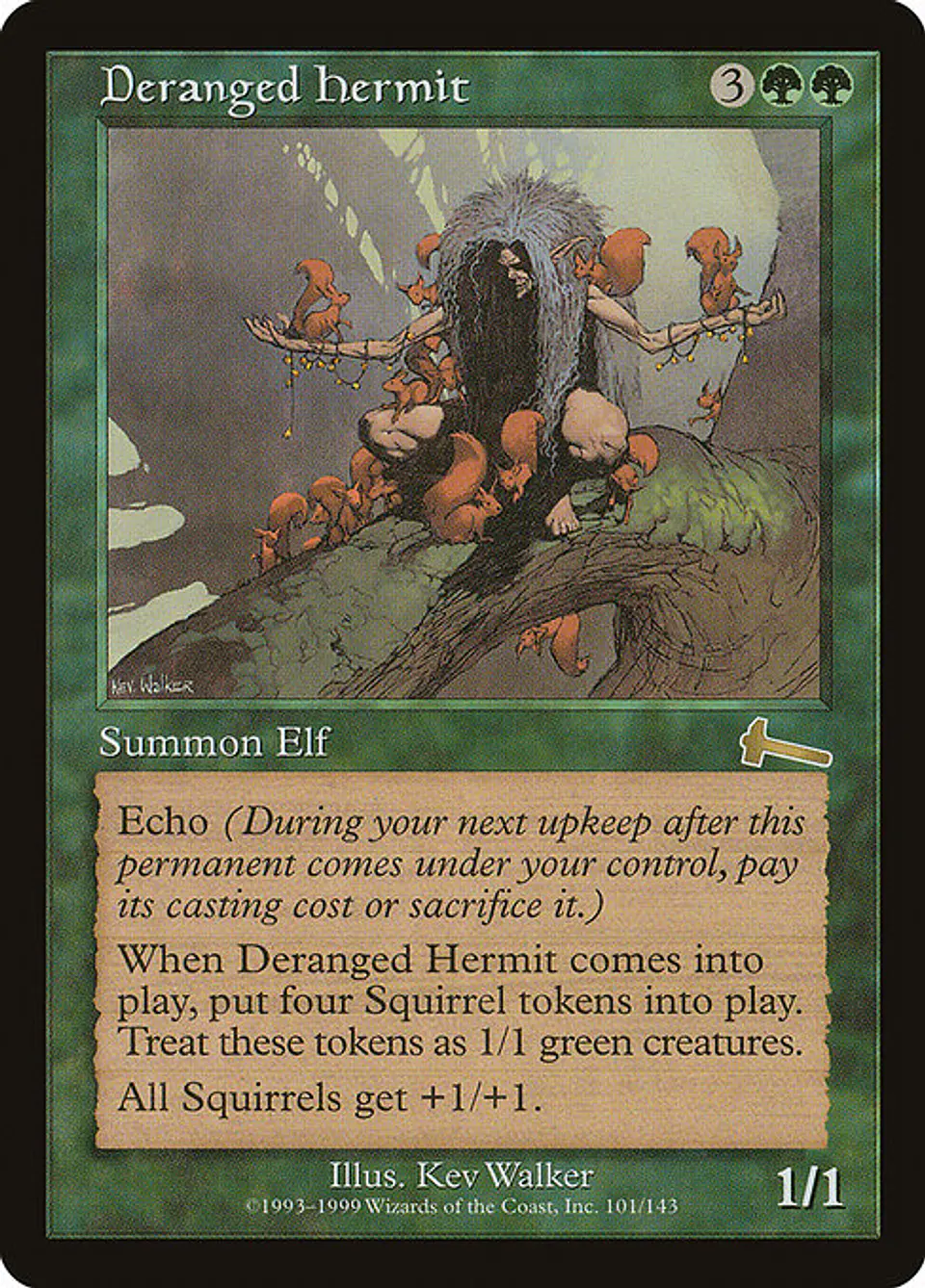 Carta Magic - Deranged Hermit - Idioma: Español - Edicion: Urza's Legacy 1