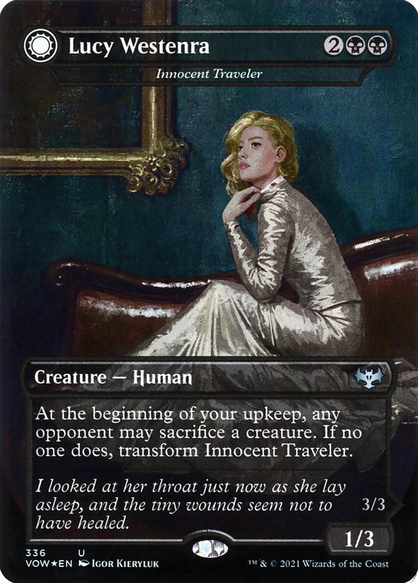 Carta Magic - FOIL Innocent Traveler // Malicious Invader - Idioma: Ingles - Edicion: Innistrad: Crimson Vow 1