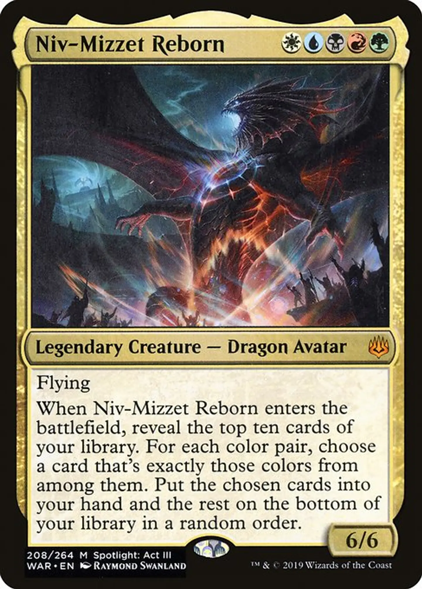 Carta Magic - FOIL Niv-Mizzet Reborn - Idioma: Español - Edicion: War of the Spark 1