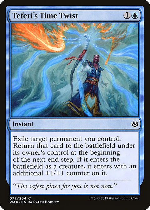 Carta Magic - Teferi's Time Twist - Idioma: Español - Edicion: War of the Spark