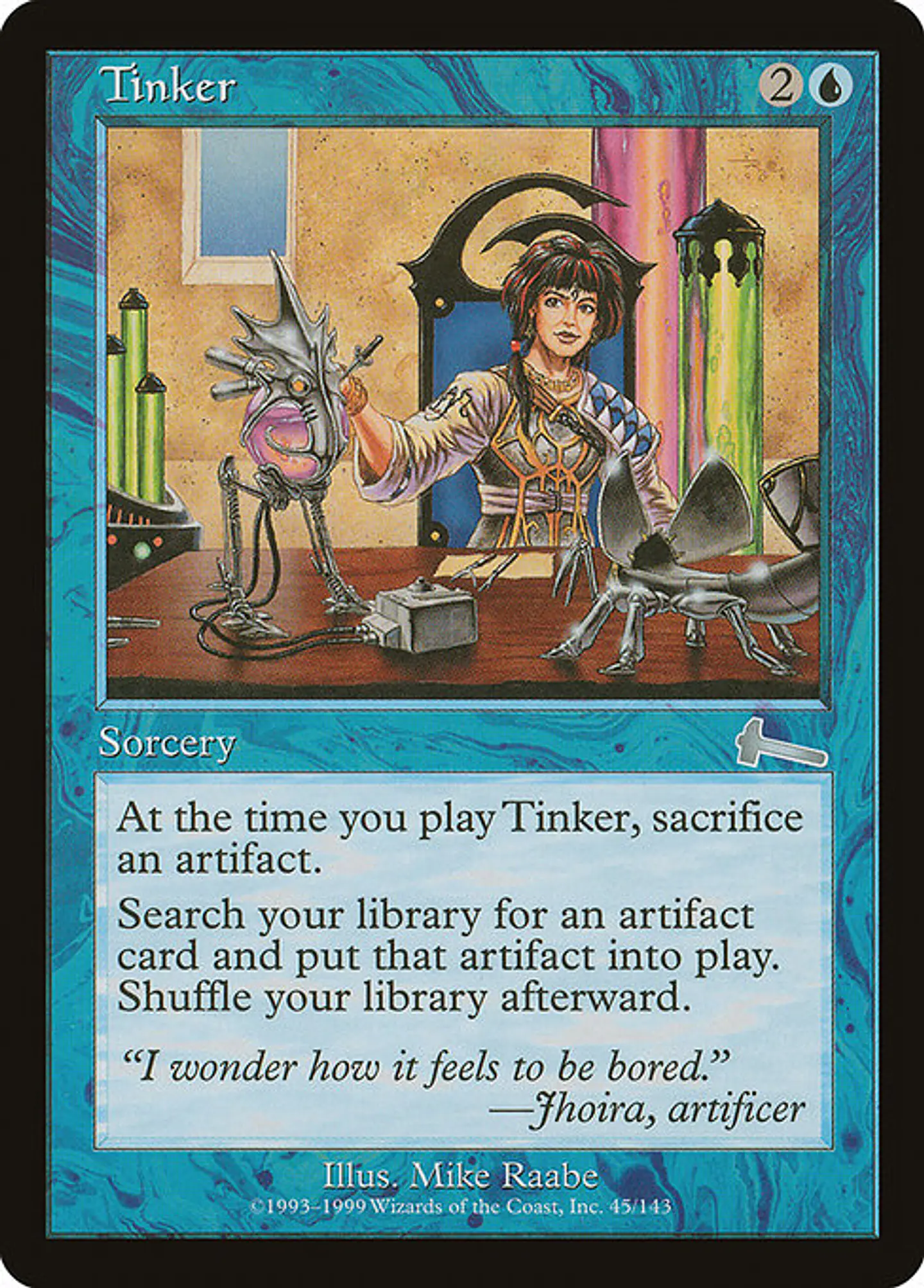 Carta Magic - Tinker - Idioma: Español - Edicion: Urza's Legacy 1