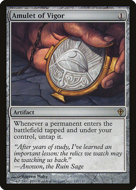 Carta Magic - Amulet of Vigor - Idioma: Español - Edicion: Worldwake