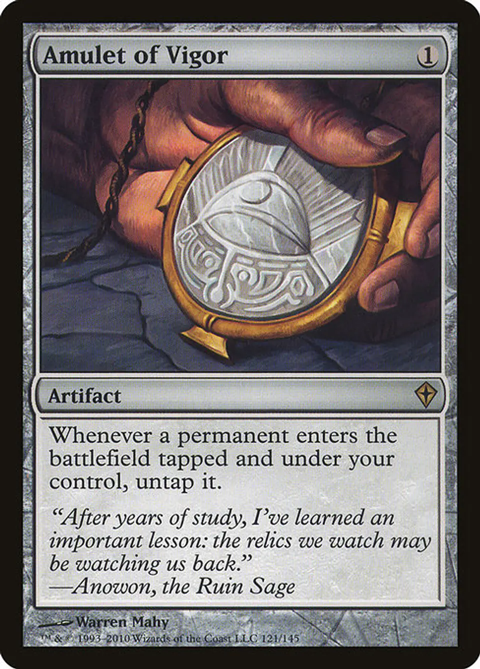 Carta Magic - Amulet of Vigor - Idioma: Español - Edicion: Worldwake 1