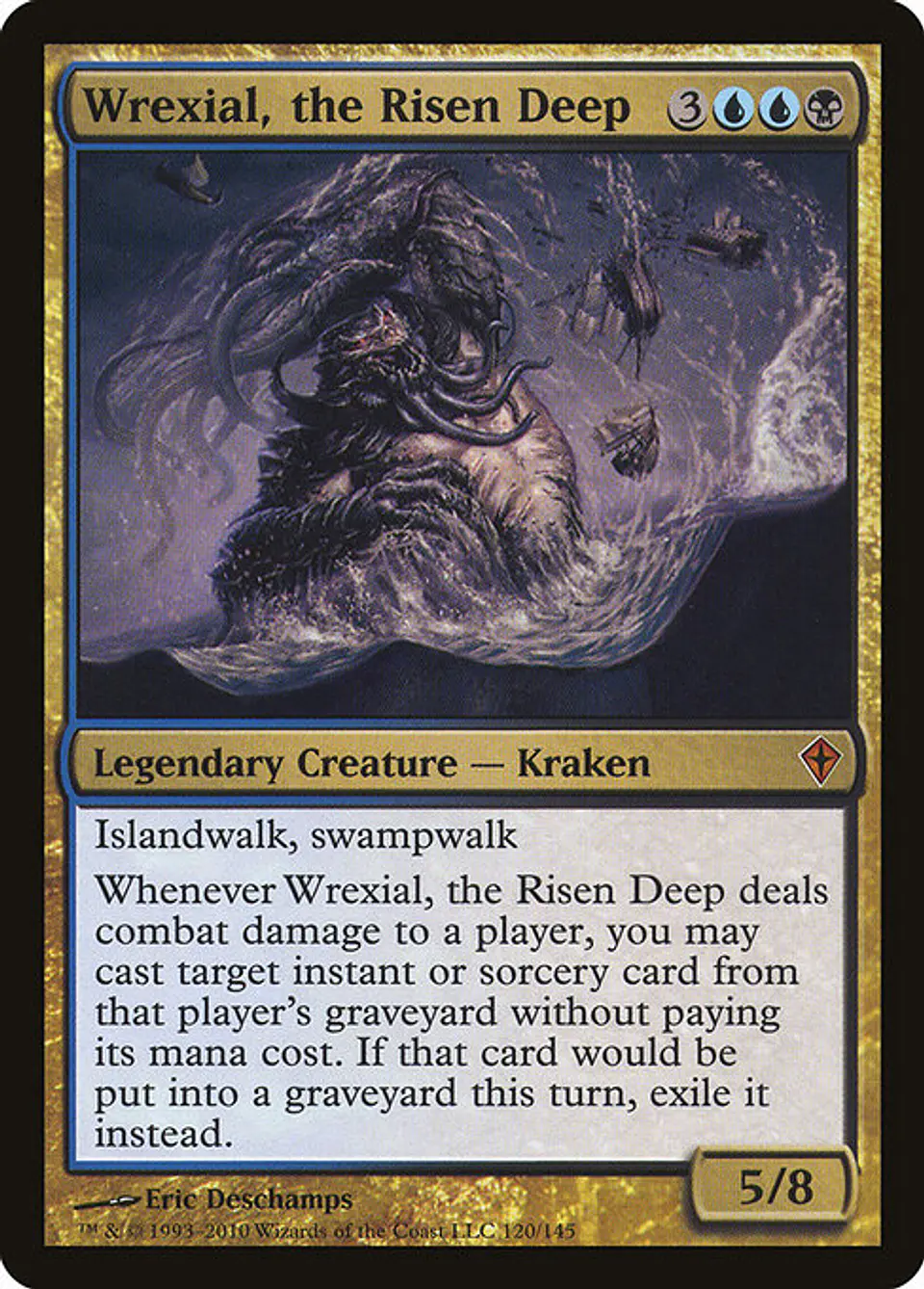 Carta Magic - FOIL Wrexial, the Risen Deep - Idioma: Español - Edicion: Worldwake 1