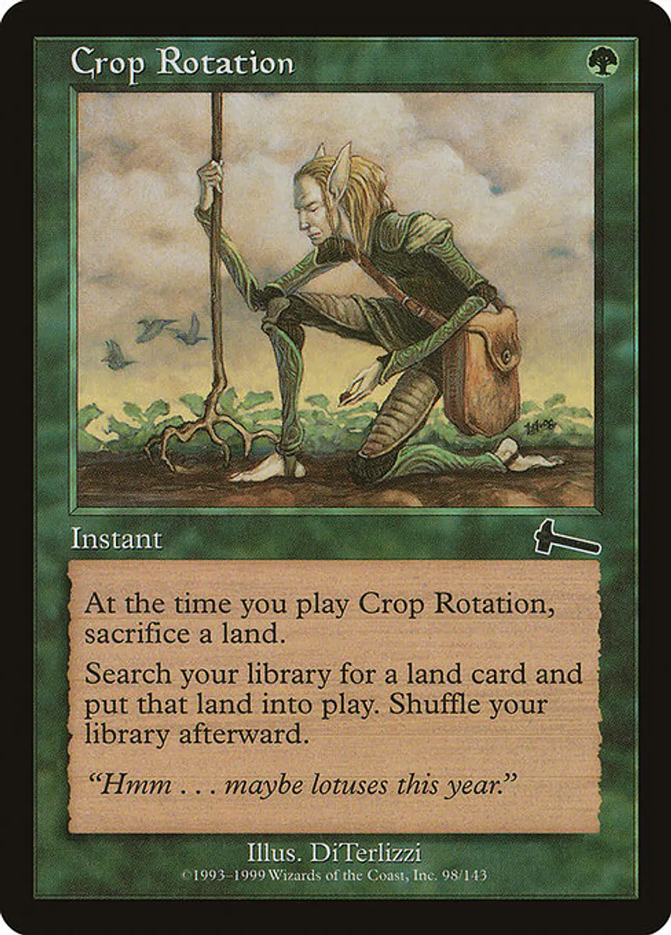 Carta Magic - Crop Rotation - Idioma: Español - Edicion: Urza's Legacy 1