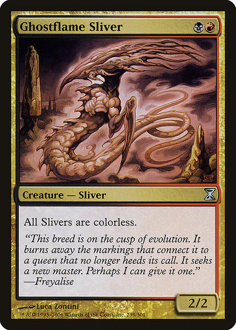 Carta Magic - FOIL Ghostflame Sliver - Idioma: Español - Edicion: Time Spiral