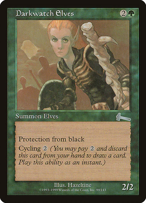 Carta Magic - FOIL Darkwatch Elves - Idioma: Español - Edicion: Urza's Legacy