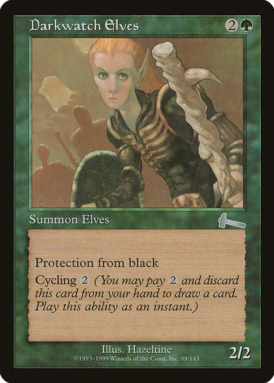 Carta Magic - FOIL Darkwatch Elves - Idioma: Español - Edicion: Urza's Legacy 1
