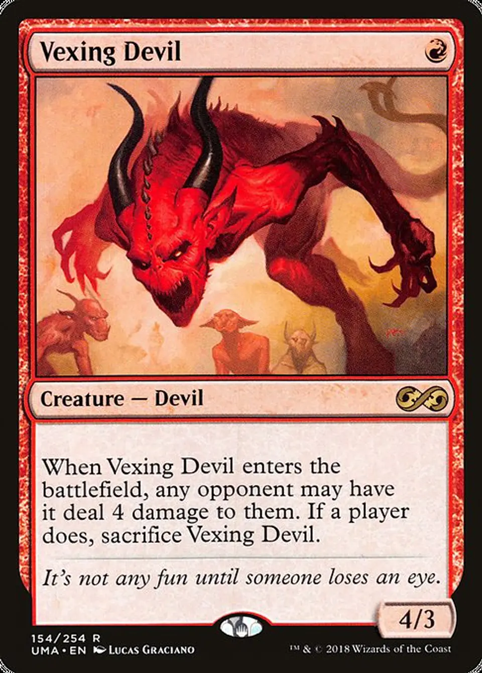 Carta Magic - Vexing Devil - Idioma: Ingles - Edicion: Ultimate Masters 1