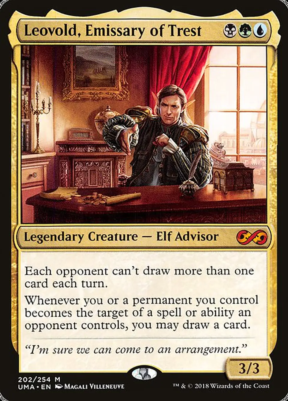 Carta Magic - Leovold, Emissary of Trest - Idioma: Ingles - Edicion: Ultimate Masters 1