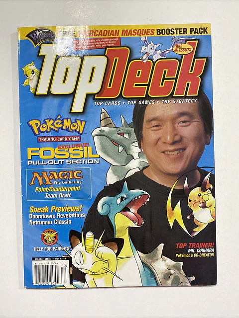 Revista Top Deck 1999 Incluye Sobre Magic + Carta Pokemon