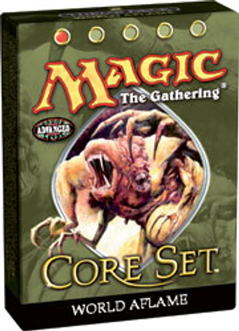 Mazo Magic 40 Cartas World Aflame Core Set Ninth Edition en Ingles