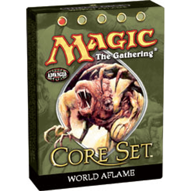 Mazo Magic 40 Cartas World Aflame Core Set Ninth Edition en Ingles