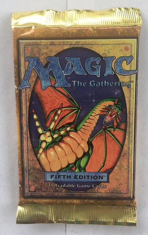 Sobre De 15 Cartas Magic Quinta Edicion 5th Edition en idioma Ingles