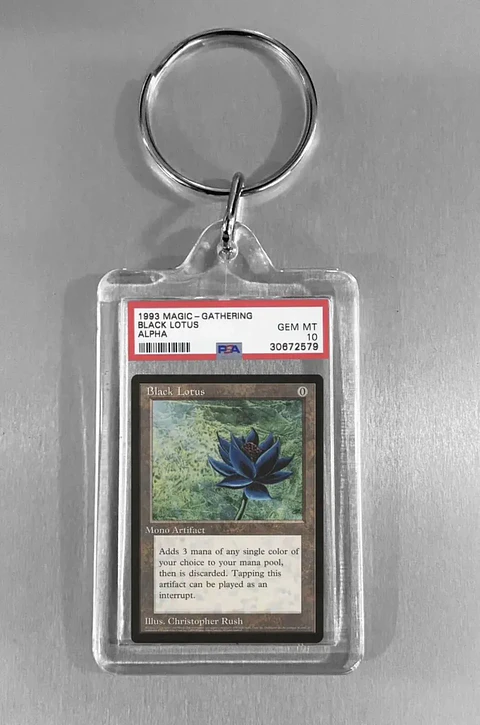 Llavero Edicion Magic The Gathering BLACK LOTUS Edicion Alpha GEM 10 PSA