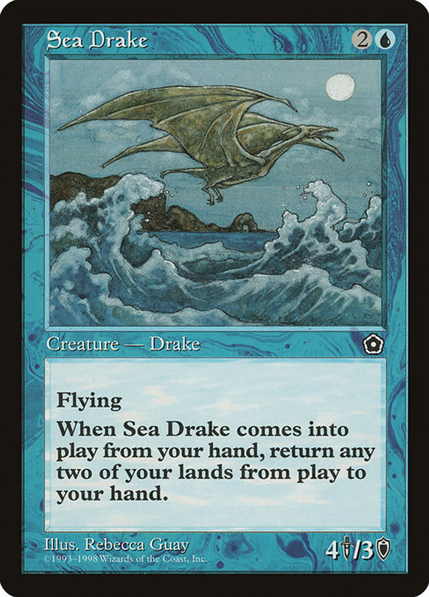 Carta Magic - Sea Drake - Idioma: Español - Edicion: Portal Second Age 1