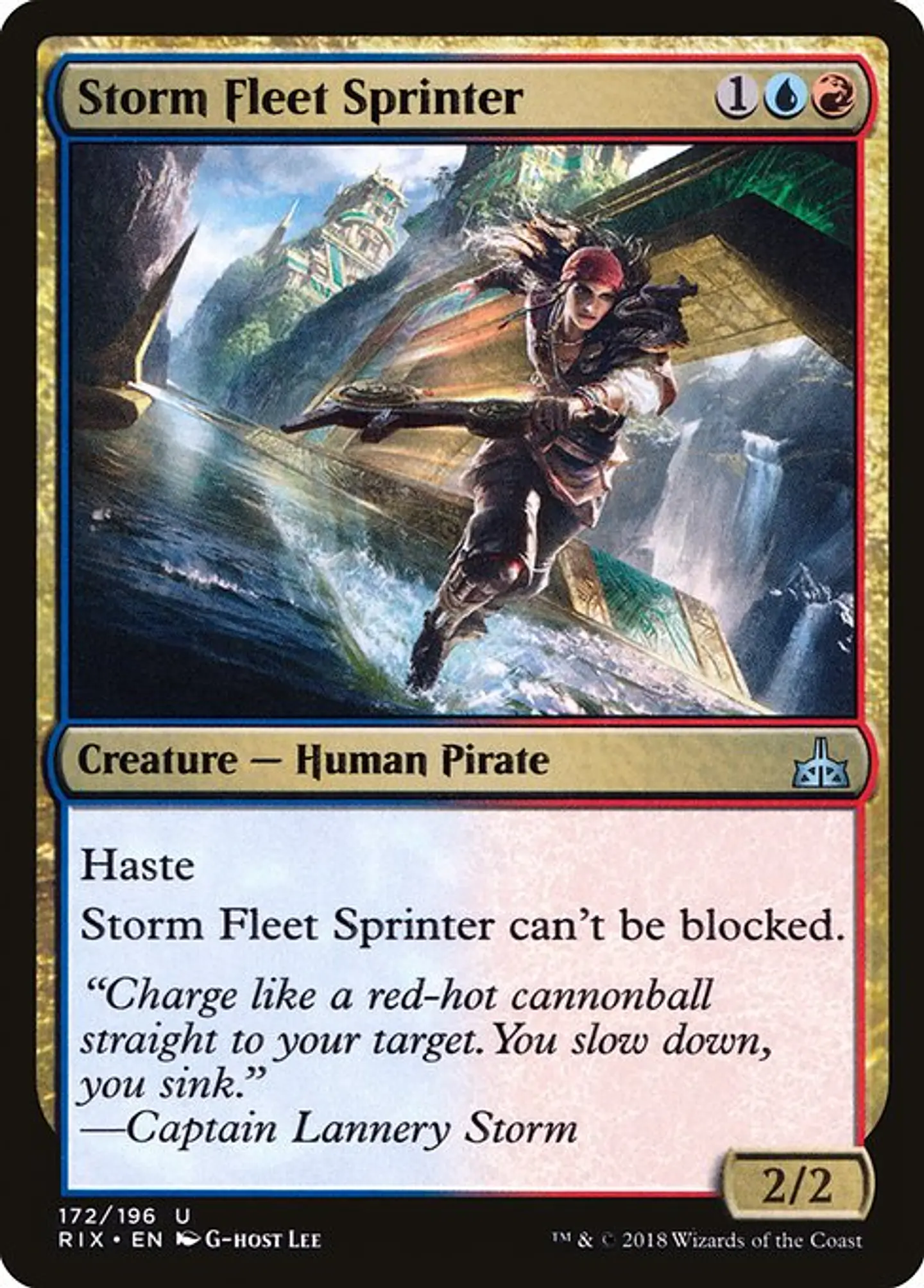 Carta Magic - FOIL Storm Fleet Sprinter - Idioma: Español - Edicion: Rivals of Ixalan 1