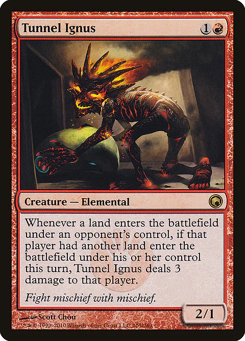 Carta Magic - FOIL Tunnel Ignus - Idioma: Ingles - Edicion: Scars of Mirrodin